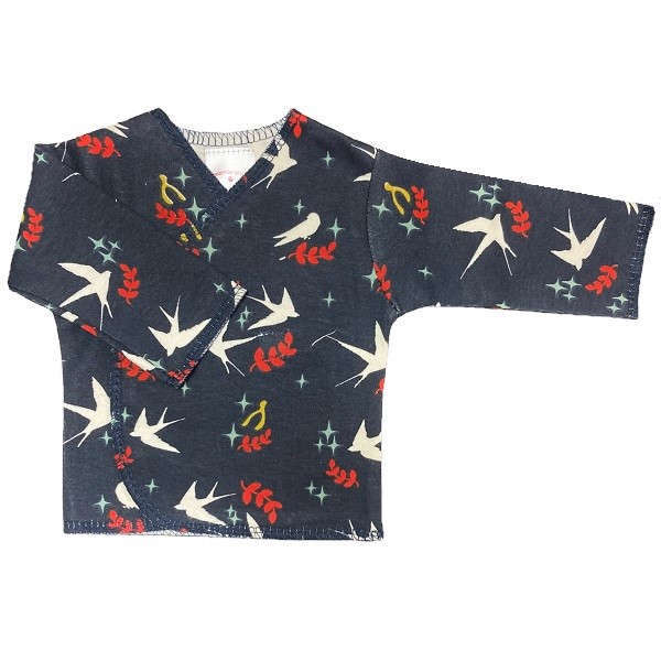 【未熟児】【低出生体重児】【早産児】【NICU】用 ベビー服： 長袖トップス スワロー