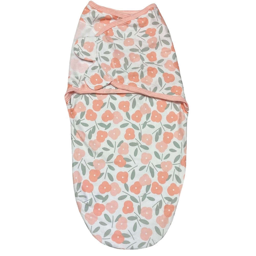 【新生児】【低出生体重児】【おくるみ】　コットンおくるみスリーパー：フラワー
