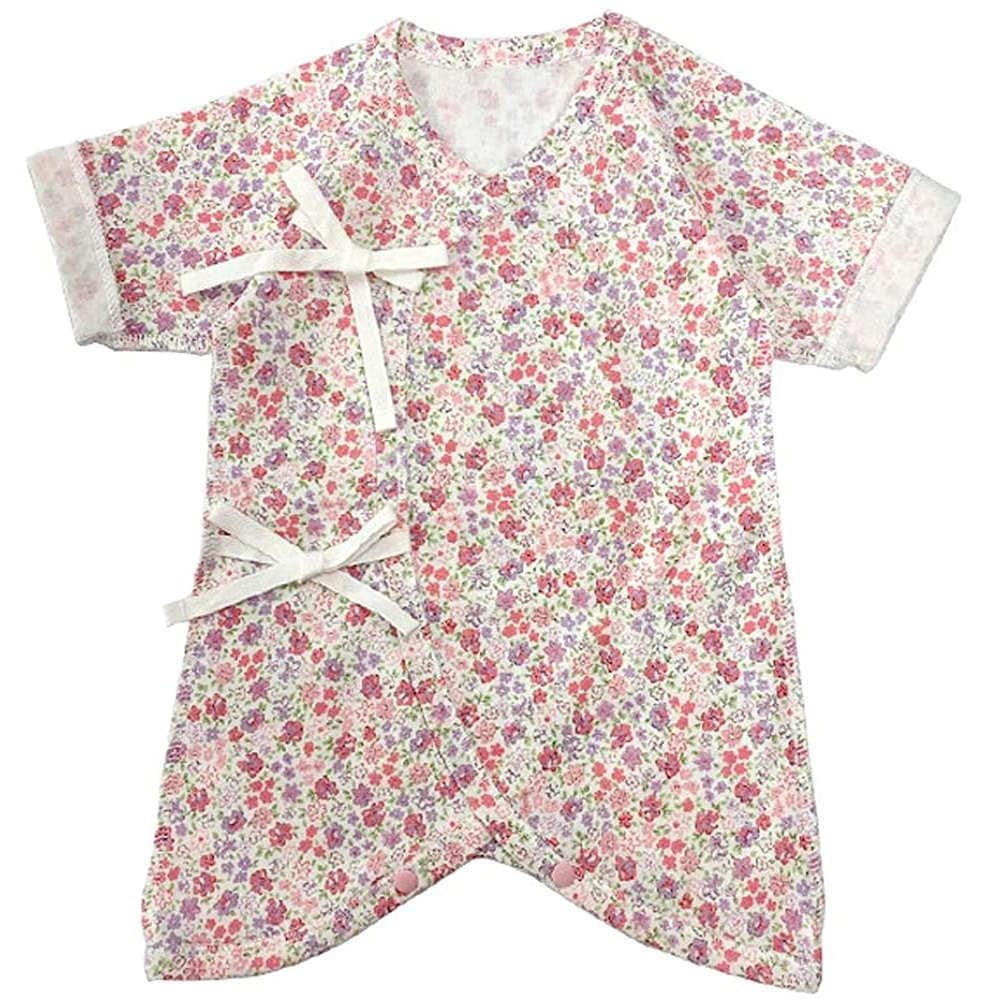 【未熟児】【低出生体重児】【低体重】用 コンビ肌着：小花柄