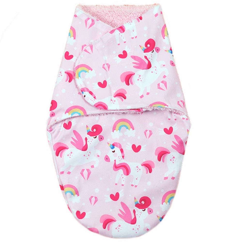 【新生児】【低出生体重児】【おくるみ】　フリースおくるみ：ユニコーン