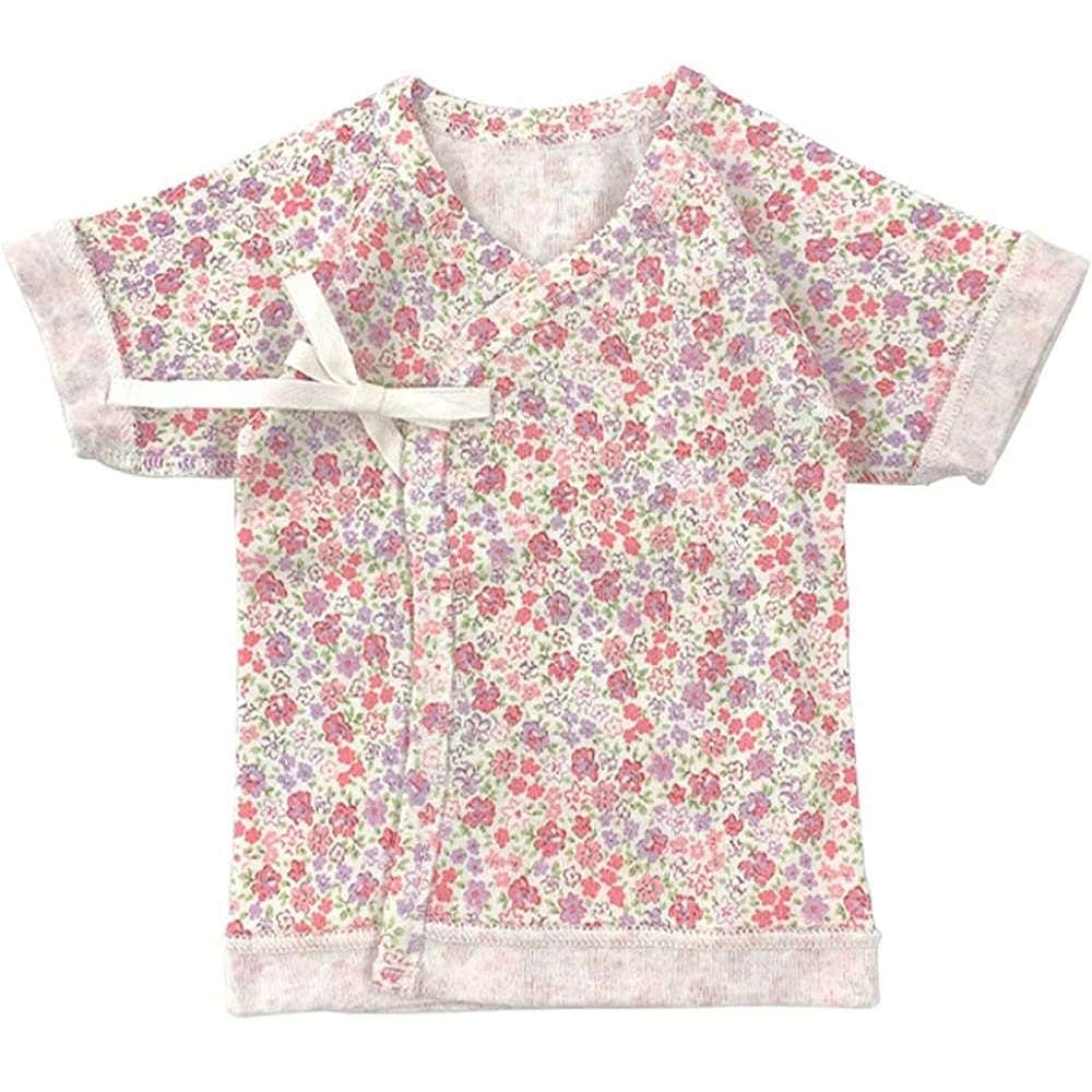 【低体重児】【未熟児】【早産児】【NICU】用　短肌着：小花