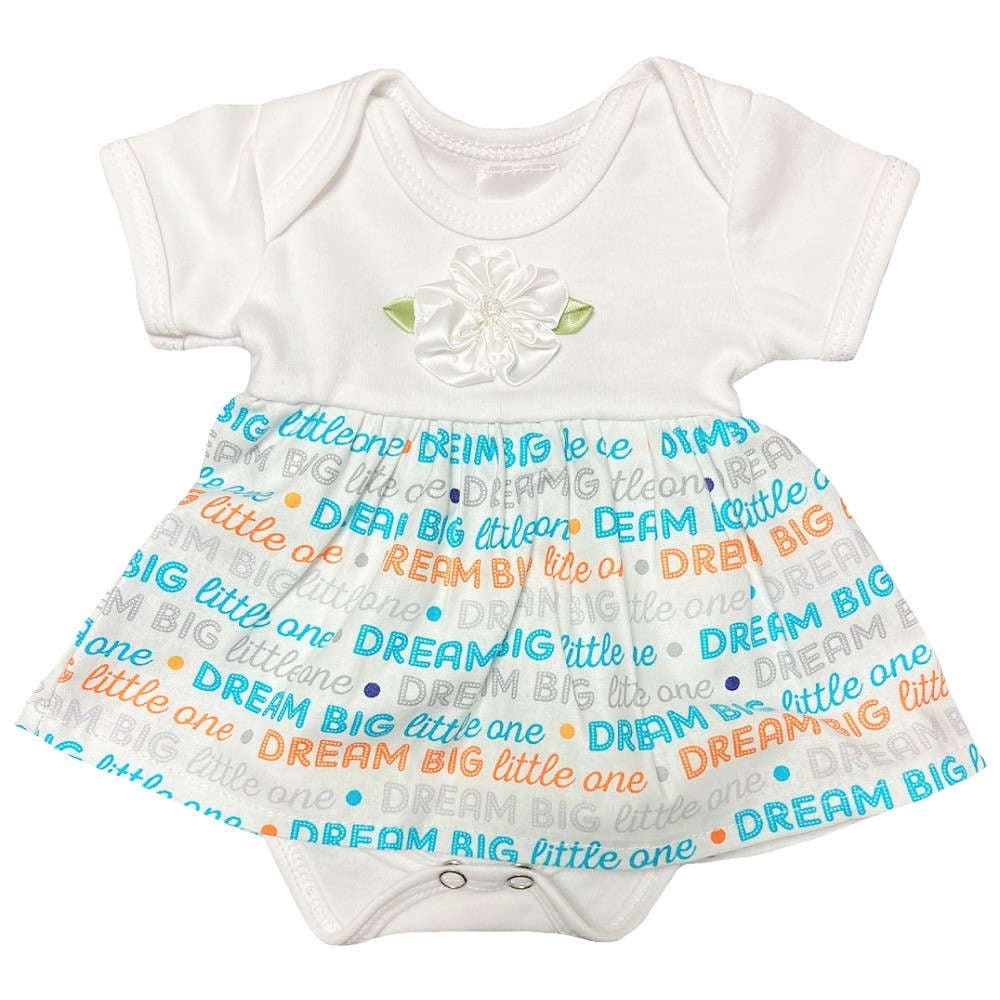 【未熟児】【低出生体重児】【早産児】【NICU】用 ベビー服： 半袖ロンパース ドリーム