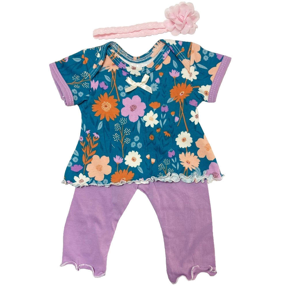 【未熟児】【低出生体重児】【早産児】【NICU】用 ベビー服： フローラルセット