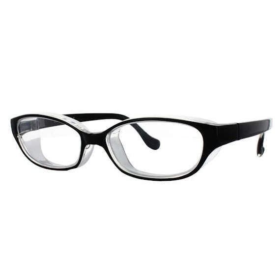 【花粉防止メガネ】【UVカット】 スカッシースタイル レギュラー ブラック