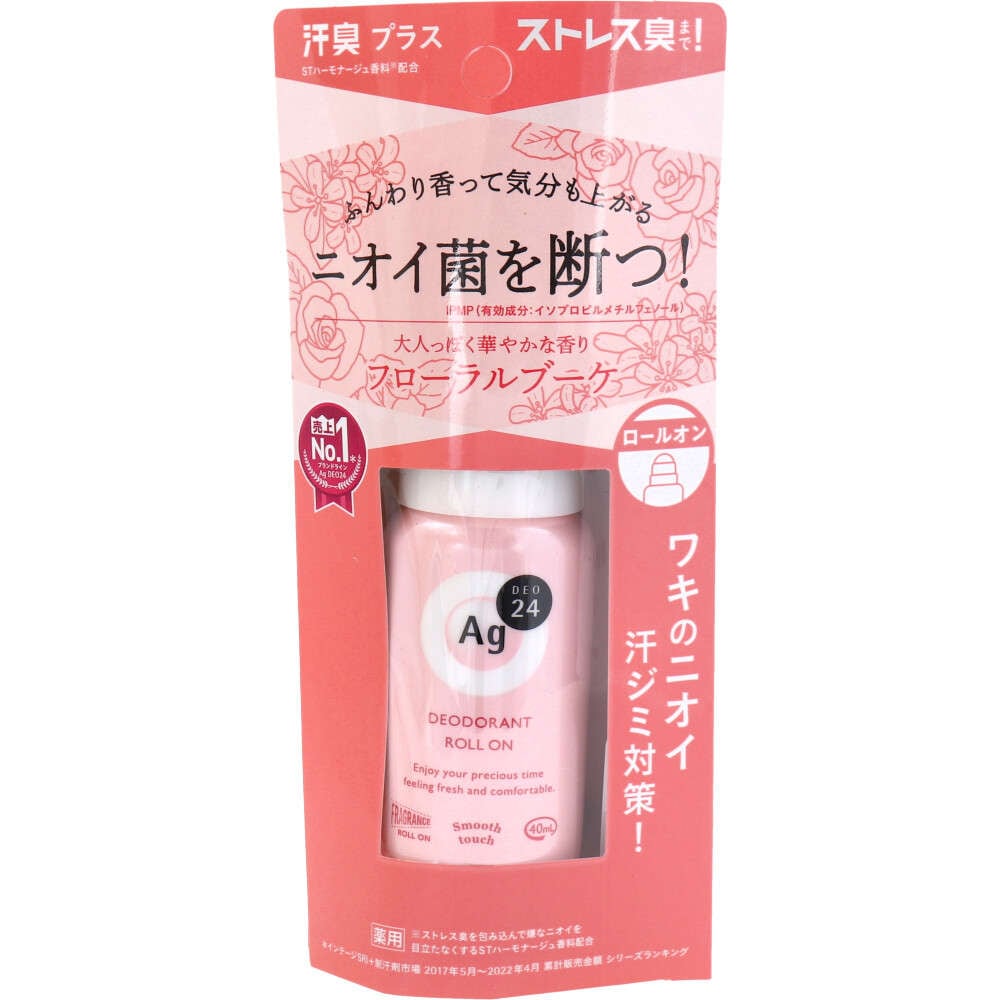 エージーデオ24 デオドラントロールオンDX フローラルブーケ 40mL