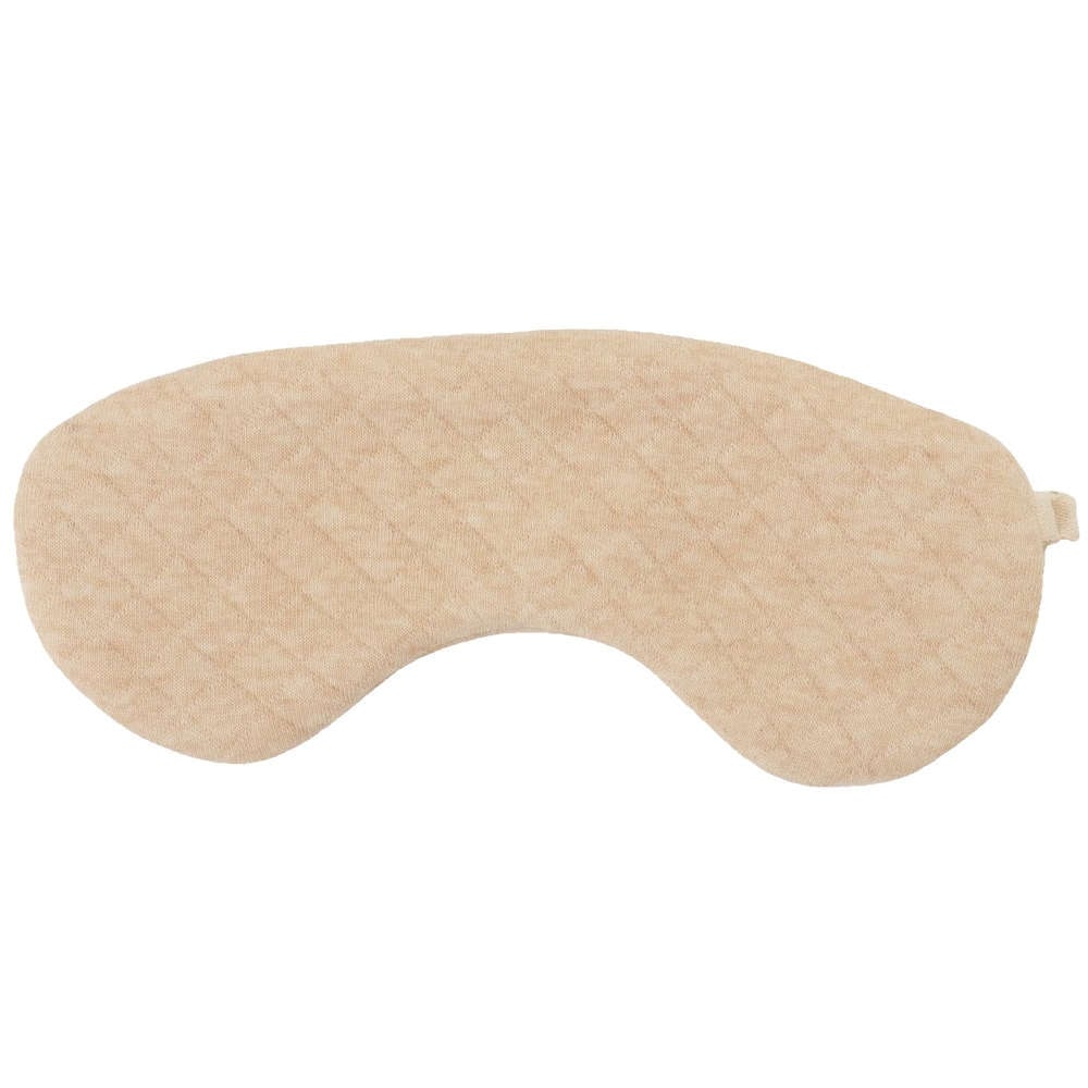 オーガニックコットン キルトアイマスク:ブラウン