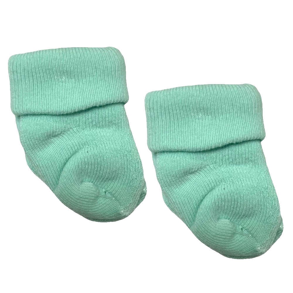 【未熟児】【低出生体重児】【早産児】【NICU】用 ベビーソックス：ミント