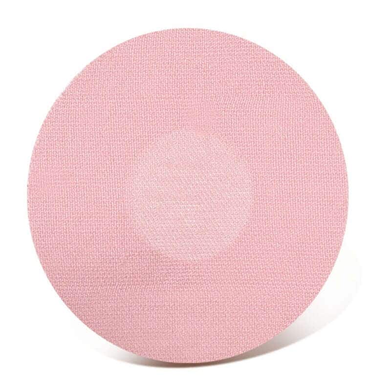 FreeStyleリブレ用 センサー保護シール 丸型 10枚：布ピンク