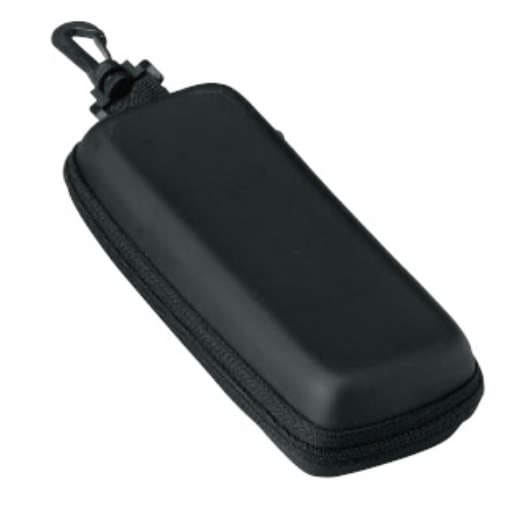 【メガネケース】 ウレタンセミハードケース フック付き 大きめサイズ：マットブラック