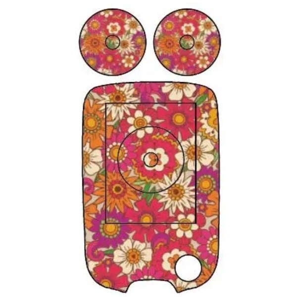 FreeStyleリブレ用 デコシール：オレンジフラワー