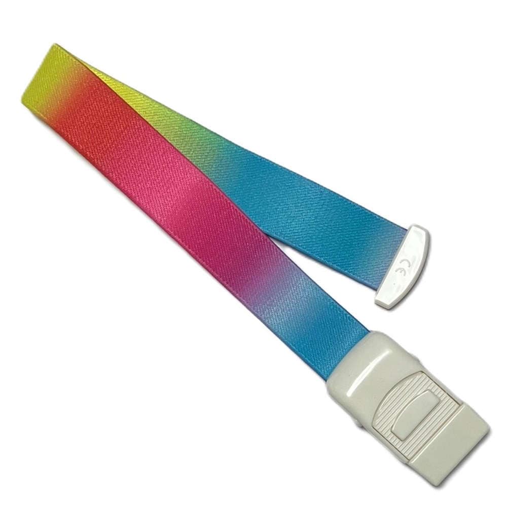 【駆血帯】 ワンタッチ駆血帯ショート：レインボー