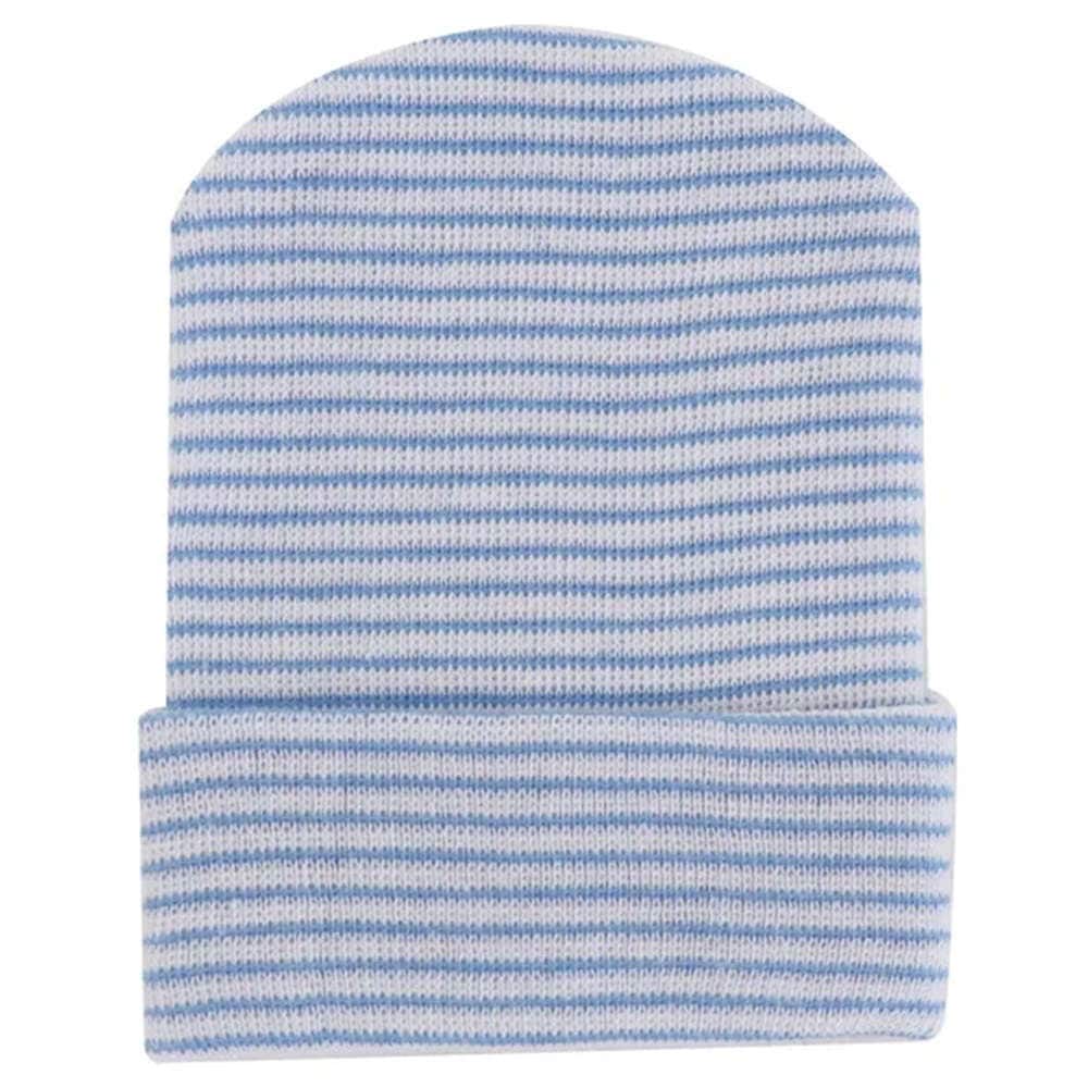 【未熟児】【低出生体重児】【早産児】【NICU】用　のびのびホスピタル帽子：ブルー