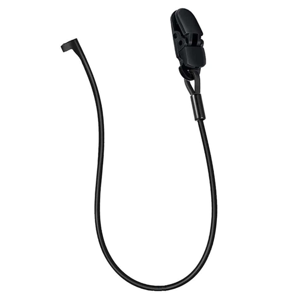 【片耳用】 補聴器落下防止クリップ付き シリコンストラップ ：ブラック