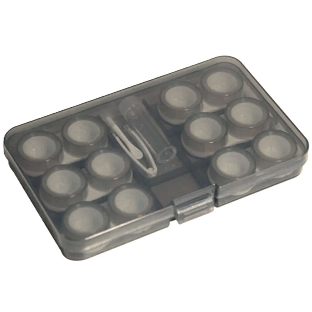 【レンズケース】【コンタクトレンズ】 コンタクトレンズケース　6セットケース：グレー