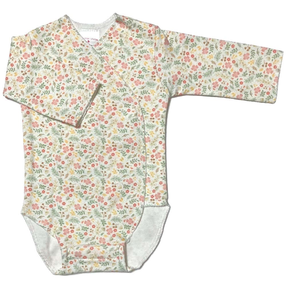 【未熟児】【低出生体重児】【早産児】【NICU】用 ベビー服： 長袖ロンパース ミミ