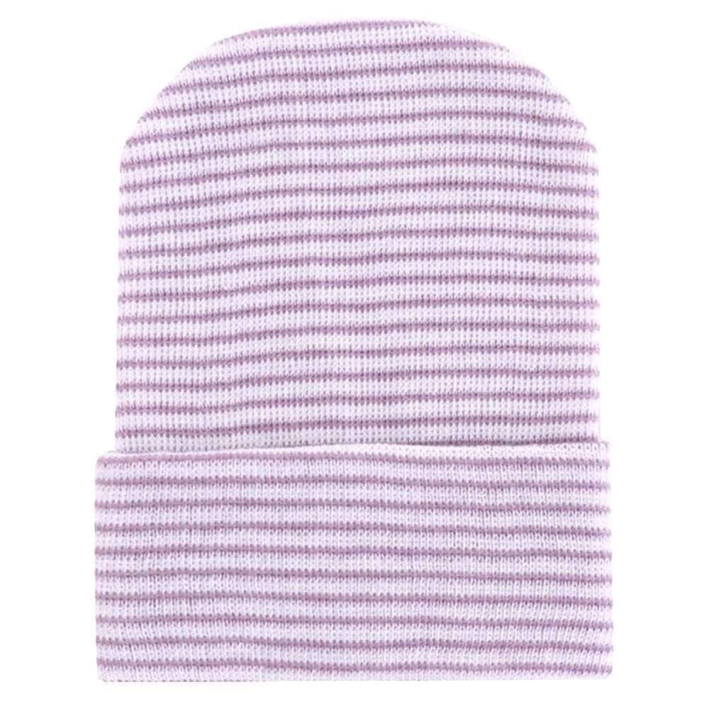 【未熟児】【低出生体重児】【早産児】【NICU】用　のびのびホスピタル帽子：パープル