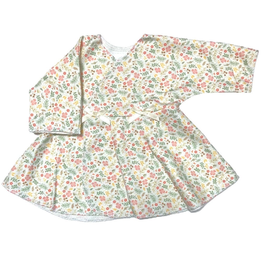 【未熟児】【低出生体重児】【早産児】【NICU】用 ベビー服： 長袖ワンピトップ ミミ