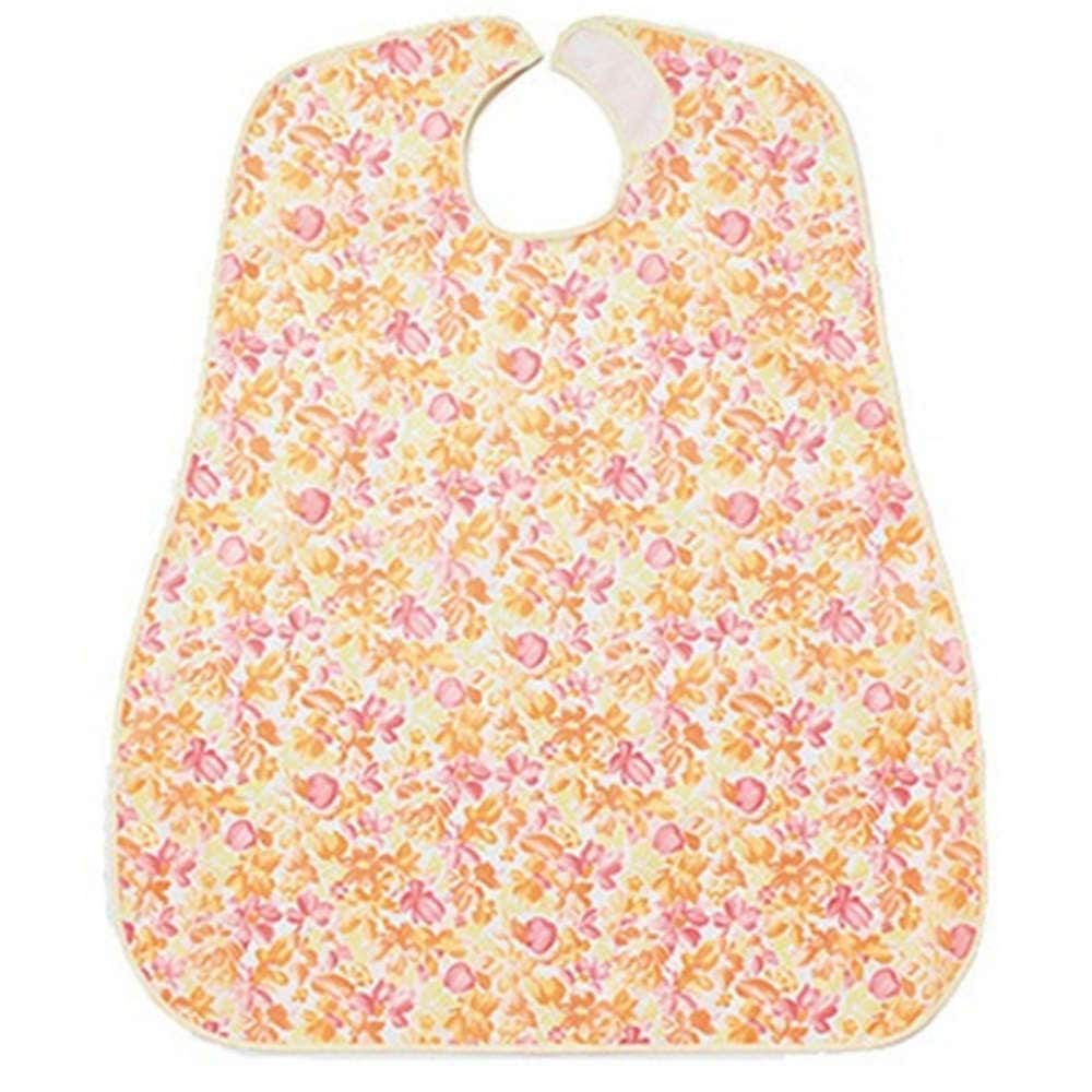 【介護エプロン】 お食事用エプロン：フルーツオレンジ