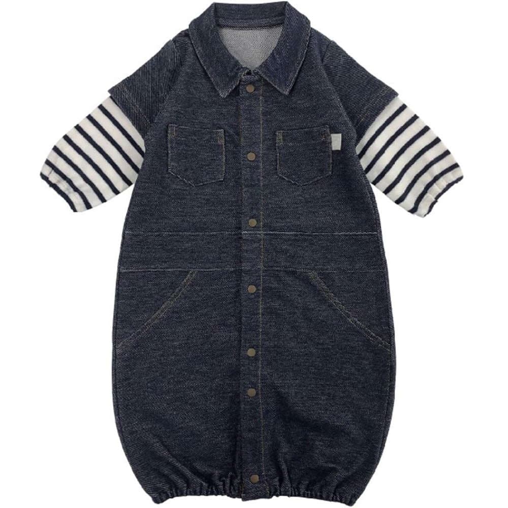 【新生児】デニムツーウェイオール【50-60cm】