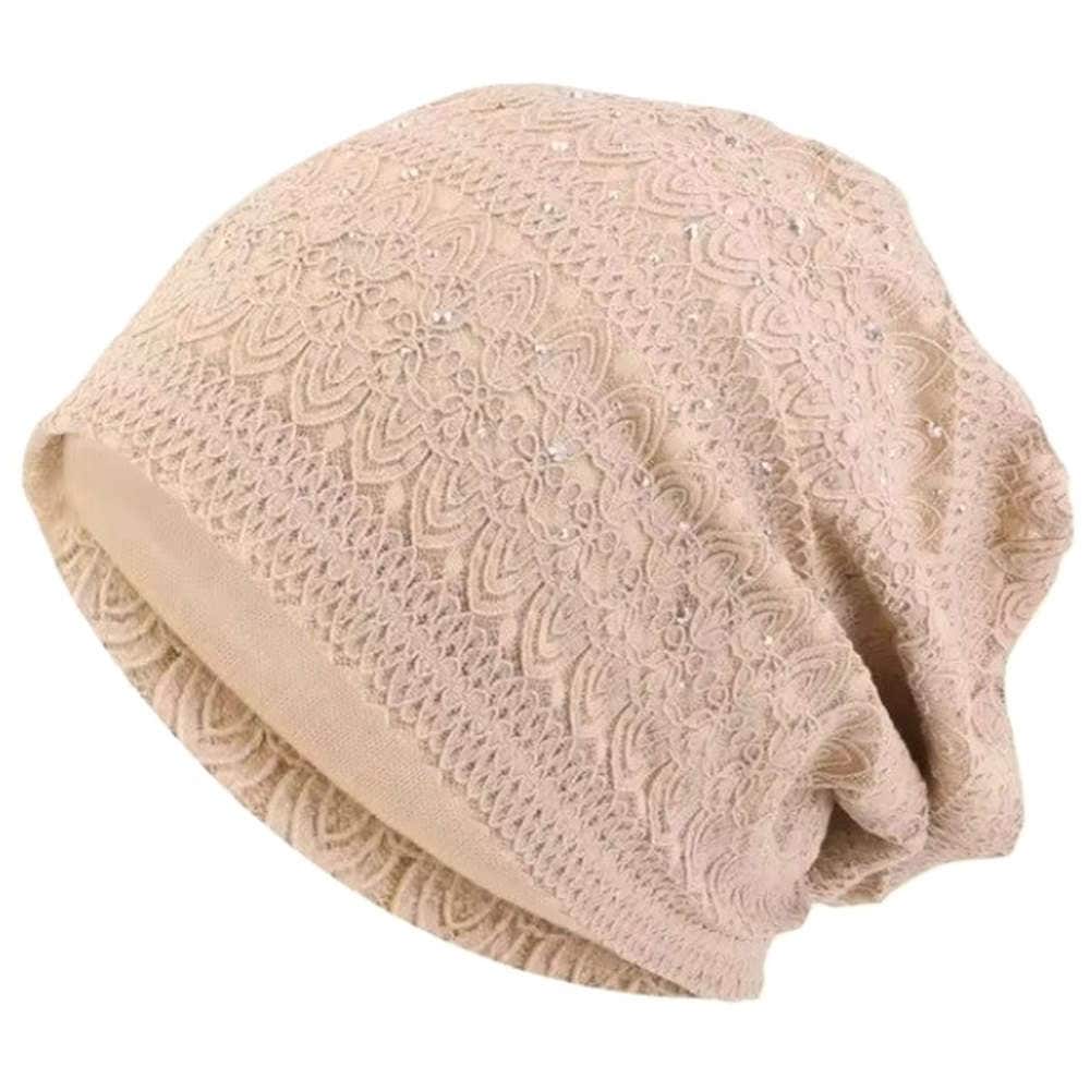 【抗がん剤治療】【医療用帽子】【ケア帽子】 スパークルレースルースキャップ