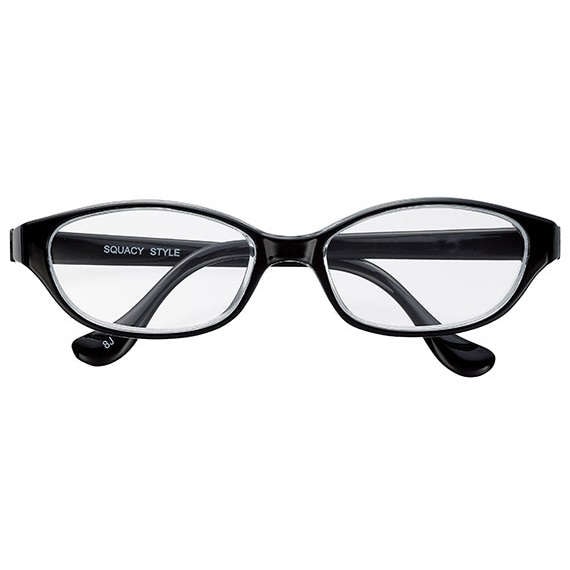 【花粉防止メガネ】【UVカット】 スカッシースタイル レギュラー(R) ブラック