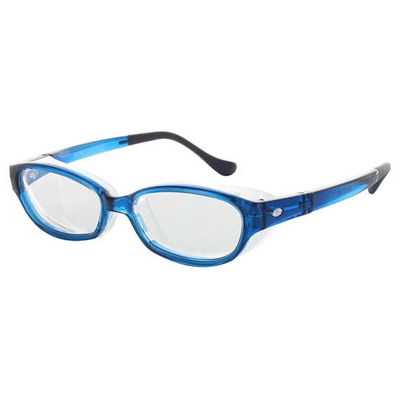 【花粉防止メガネ】【UVカット】 スカッシーフレックスプラス M（ミディアム） ブルー