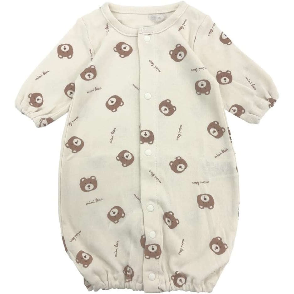 【未熟児】【低出生体重児】【低体重】用 ツーウェイオール肌着：くま