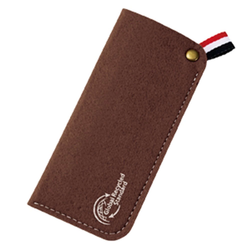 【メガネケース】 ソフトメガネケース SURE：ブラウン