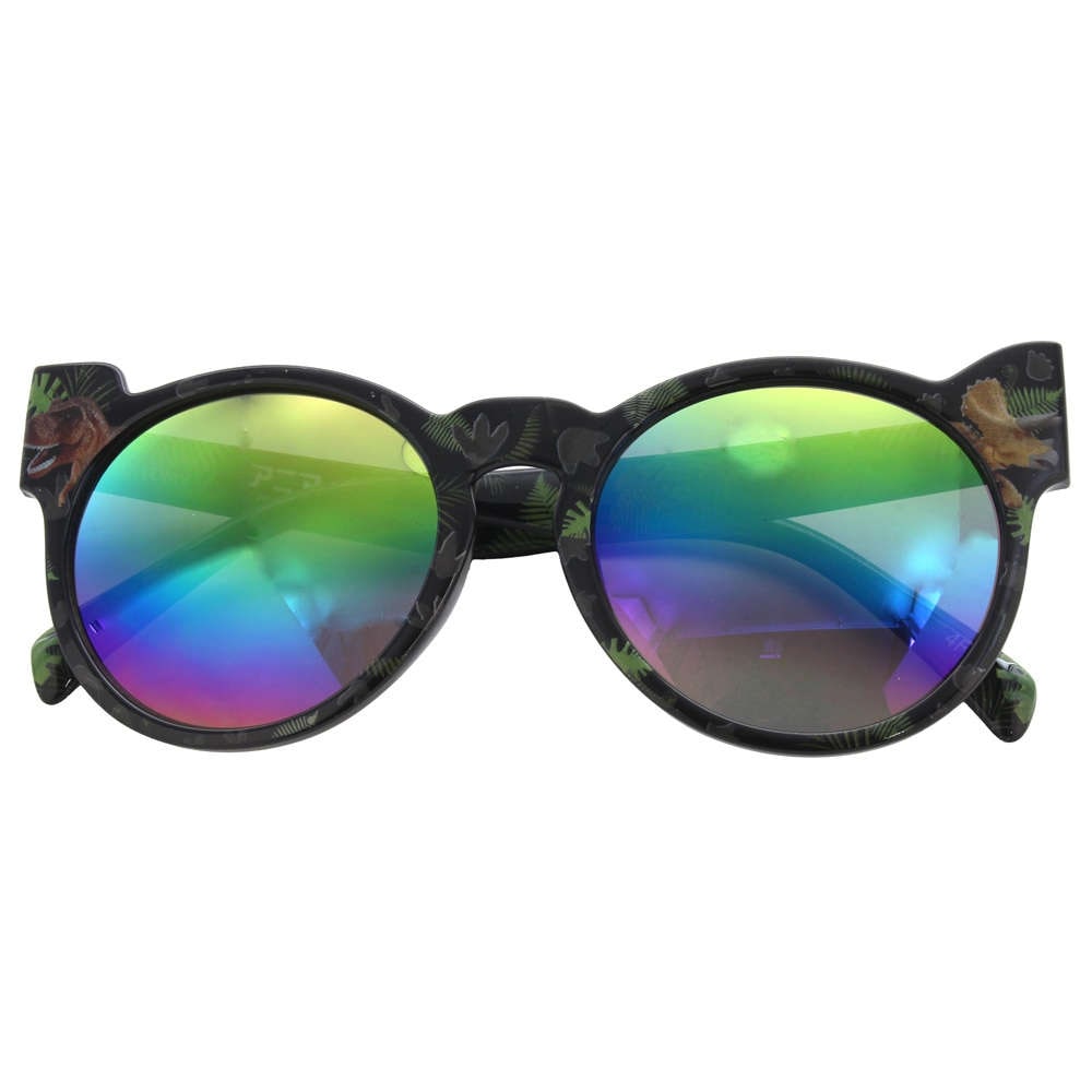 【紫外線対策】 キッズサングラス：アニア 恐竜 黒