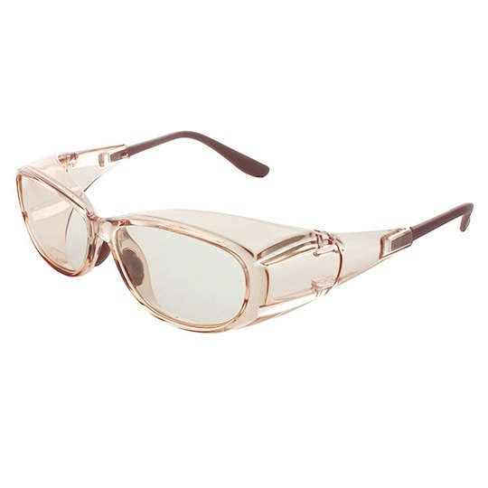 【術後の目を24時間やさしく守る保護メガネ】 メオガードネオ Lサイズ：ロゼ