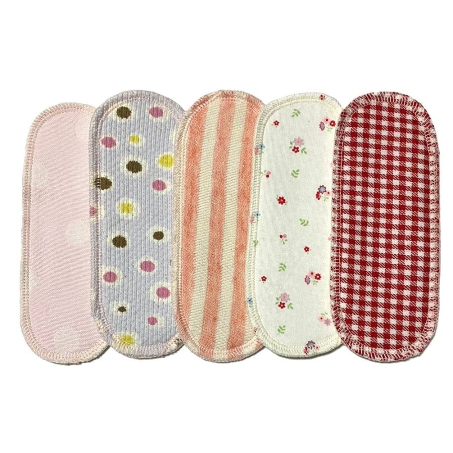 【アウトレット】 布ナプキン用 スリムパッド ライナー 16cm マルチ5枚セット