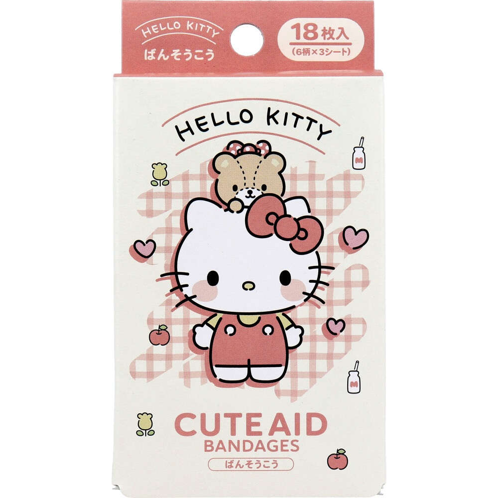 ハローキティ CUTE AID ばんそうこう 4 18枚入