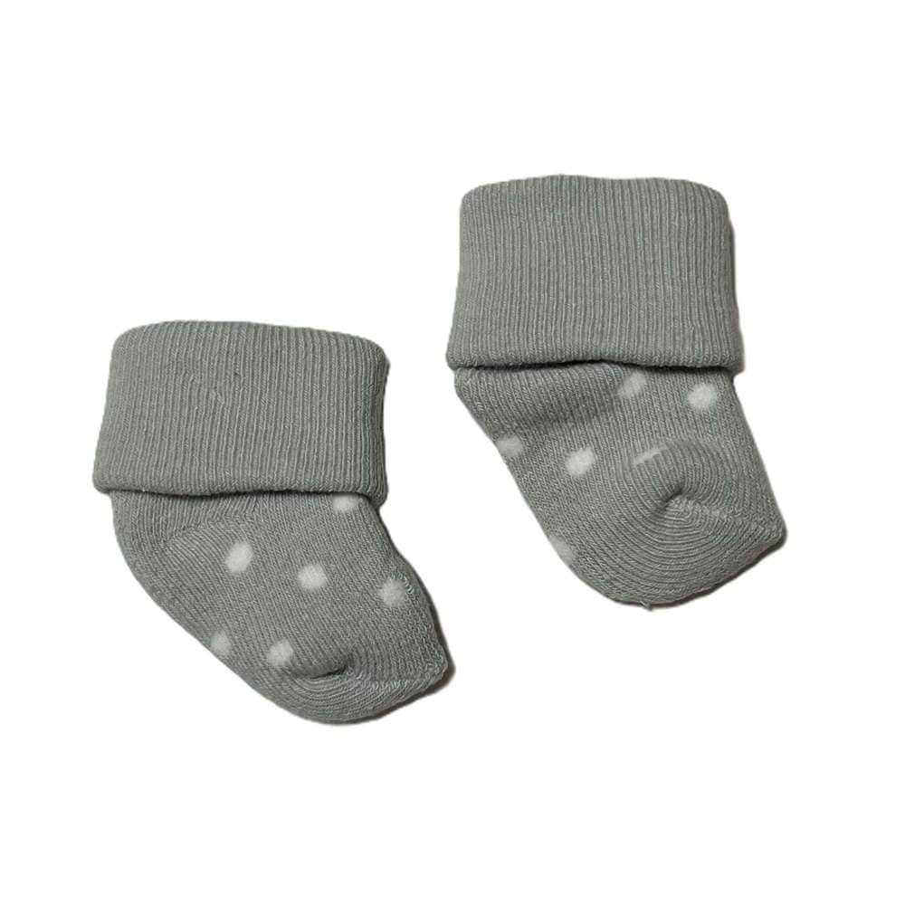 【未熟児】【低出生体重児】【早産児】【NICU】用 ベビーソックス：グレードット