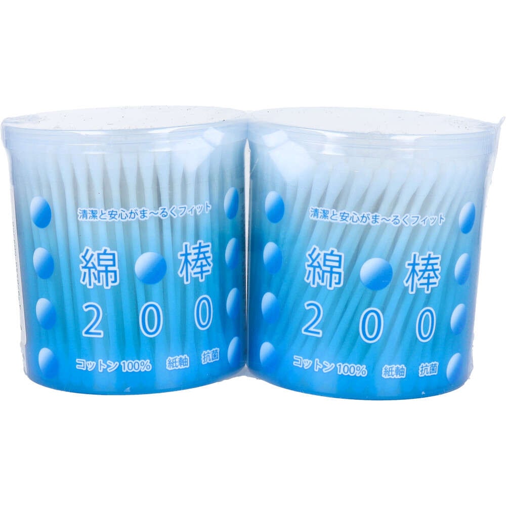 綿棒200 紙軸 200本入×2パック