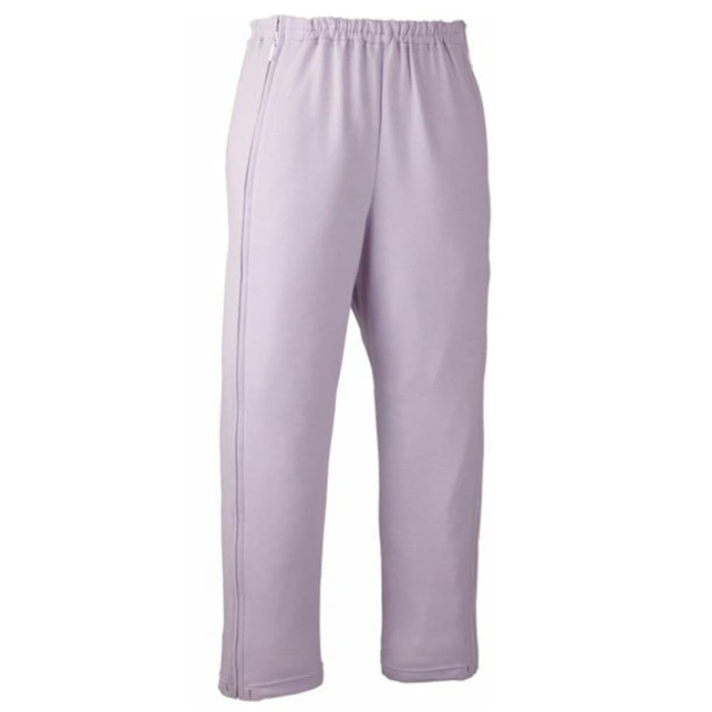 【入院】【車椅子】【介護】楽々ロングパンツ（フルオープン）：パープル
