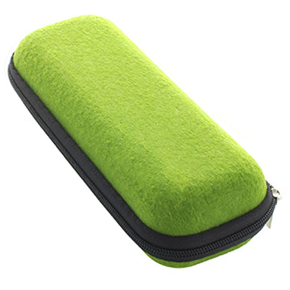 【メガネケース】 ウレタンセミハードケース SURE リサイクル素材：グリーン