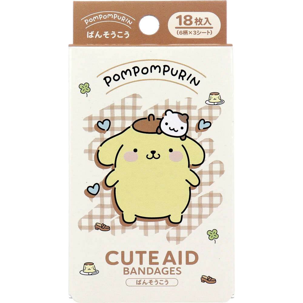 ポムポムプリン CUTE AID ばんそうこう 4 18枚入