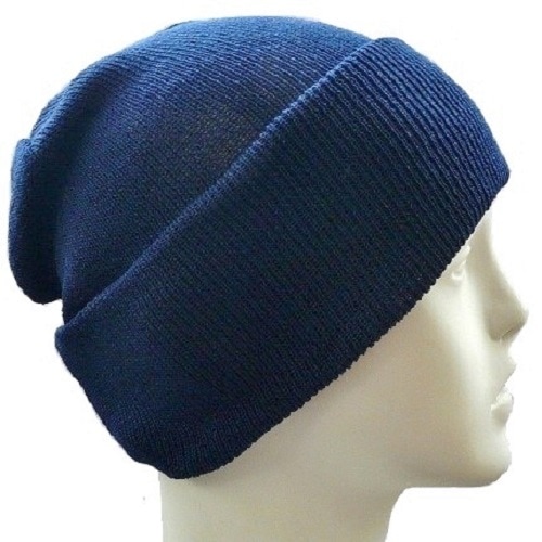 【抗がん剤治療】【医療用帽子】【ケア帽子】 大杉ニットルームキャップ：５型 ブルー