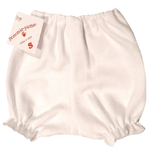 【未熟児】【低出生体重児】【早産児】【NICU】用 ベビー服：オムツカバー ホワイト