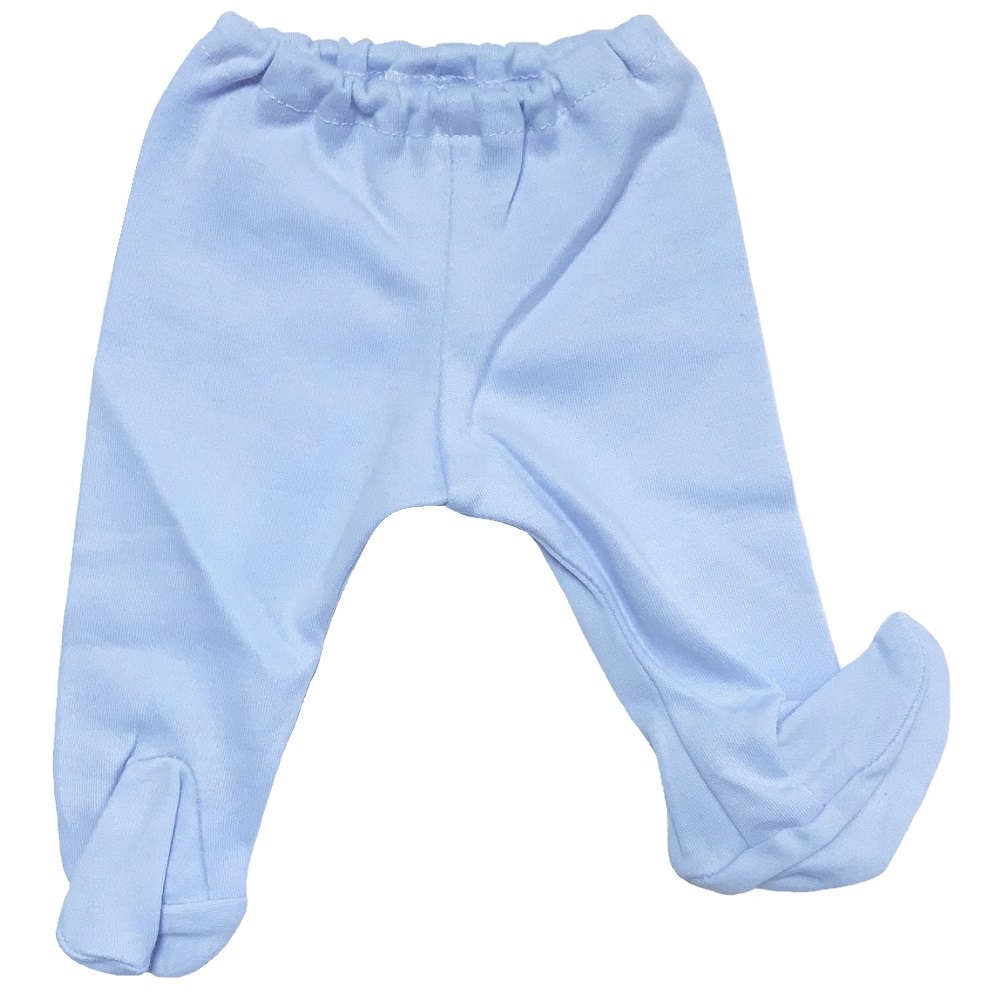 【未熟児】【低出生体重児】【早産児】【NICU】用 ベビー服：足つきズボン ブルー