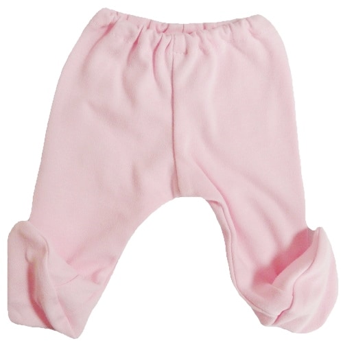 【未熟児】【低出生体重児】【早産児】【NICU】用 ベビー服：足つきズボン ピンク