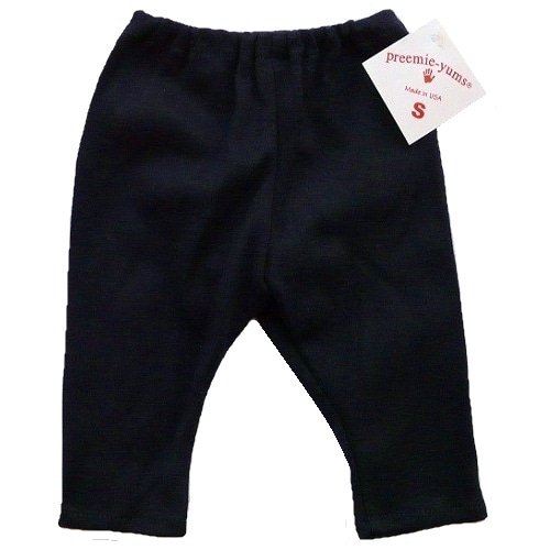 【未熟児】【低出生体重児】【早産児】【NICU】用 やわらかズボン： ネイビー