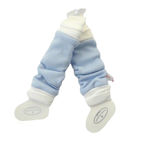 【未熟児】【低出生体重児】【早産児】【NICU】用 ベビー服：レッグウォーマー ブルー