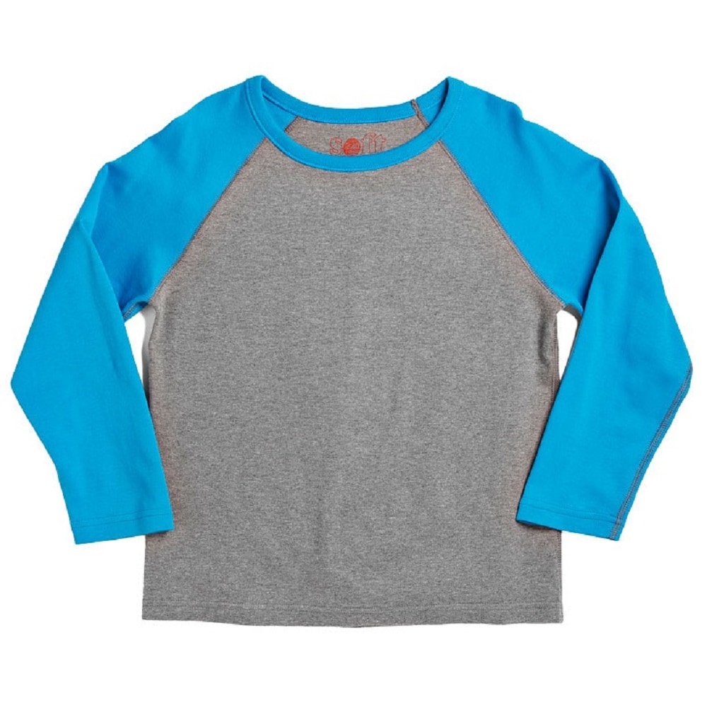 【感覚・触覚過敏症】キッズ長袖Tシャツ：オーガニックコットン ダヌーブ【XS3-4歳～S4-5歳サイズ】