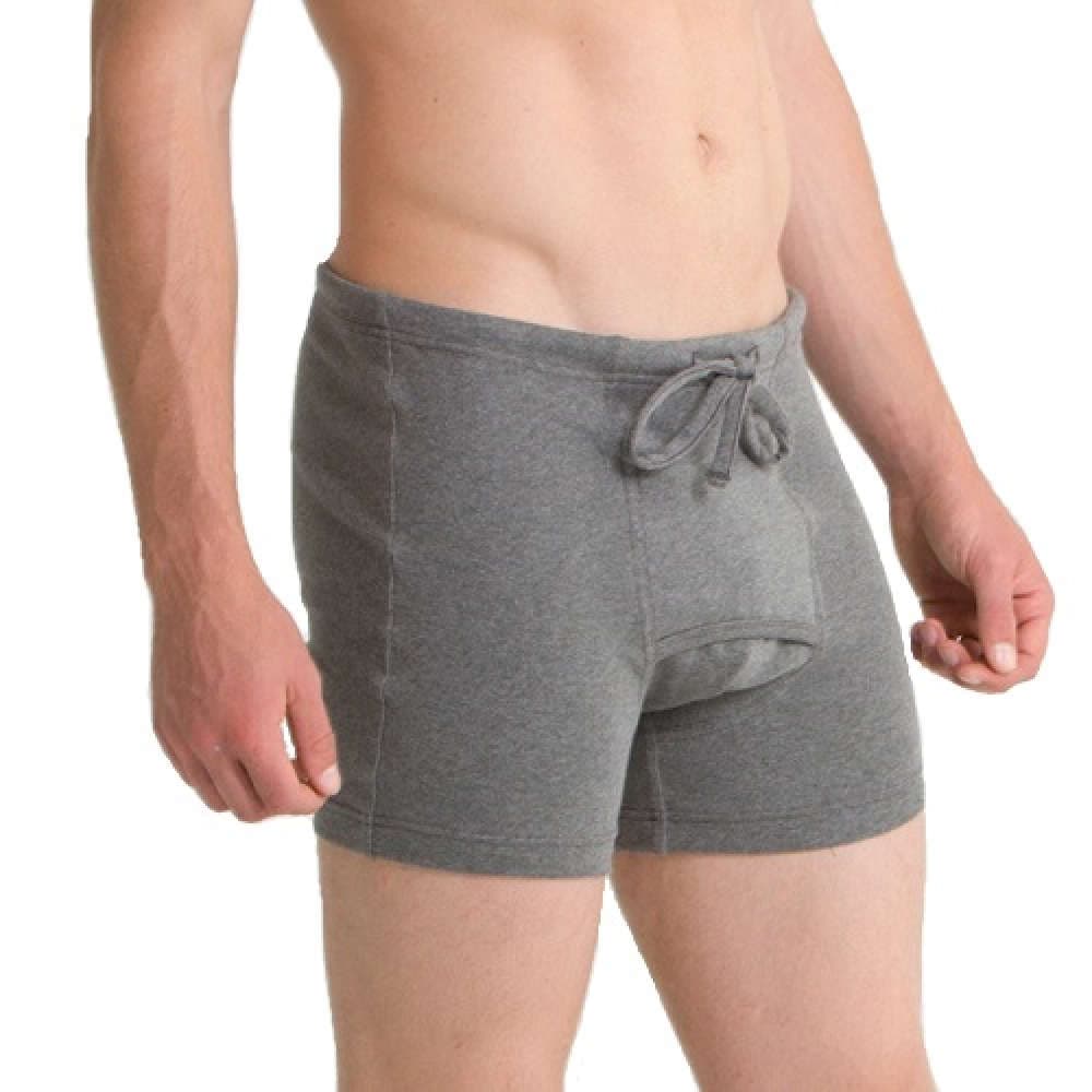 100%オーガニックコットン コトニーク メンズ ボクサーブリーフ グレー
