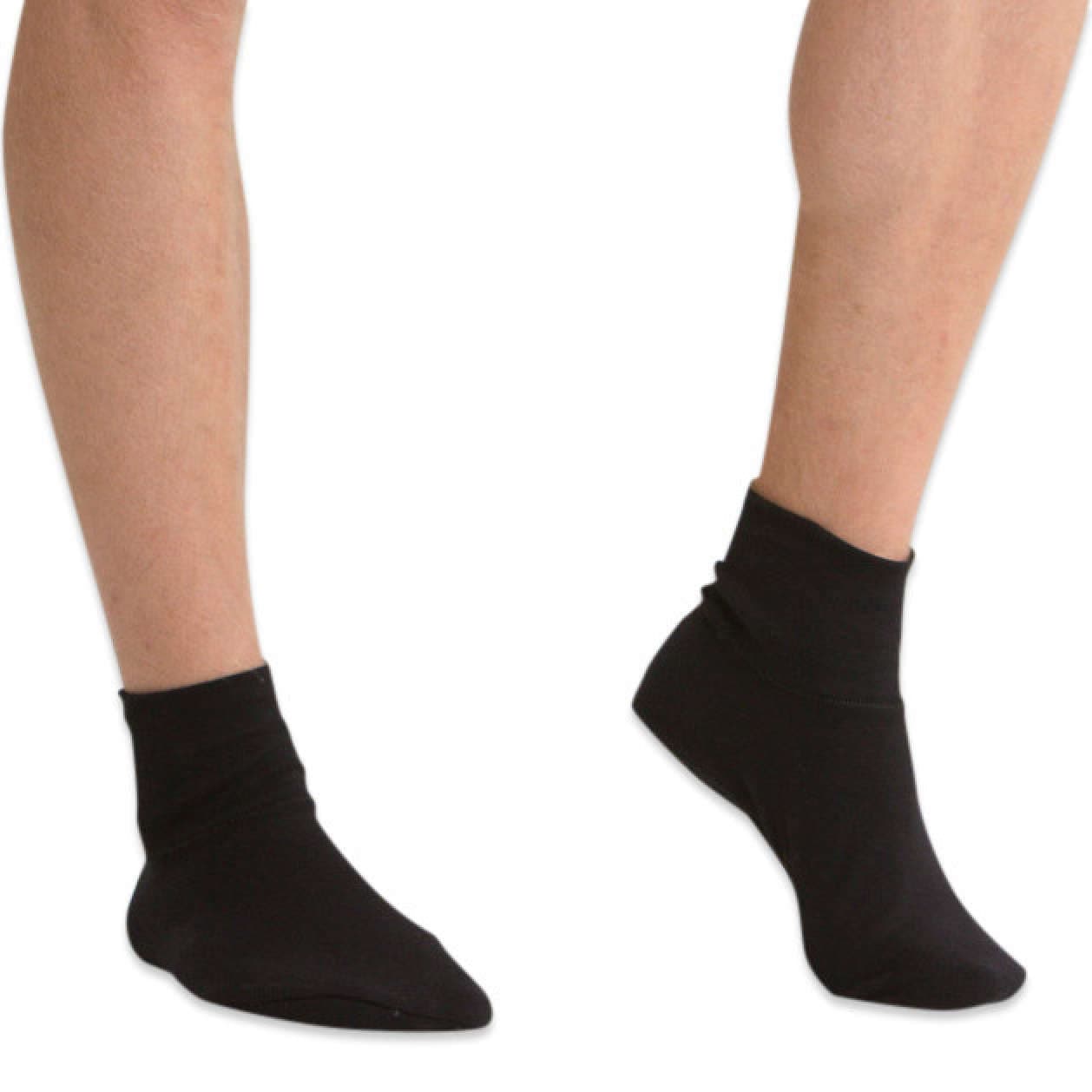 100%オーガニックコットン コトニーク ソックス 2足セット ブラック