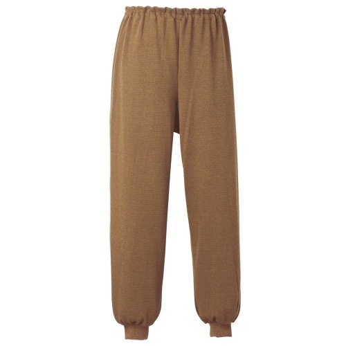 【入院】【車椅子】【介護】　裾リブ付きズボン：ブラウン