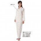 【入院】【介護】 婦人らくらくパジャマ・綿100%スムース 花柄：ピンク|パジャマ・寝巻き・つなぎ|介護用品