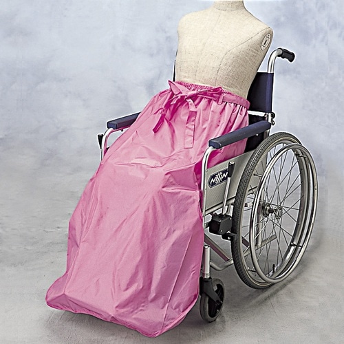 【車椅子用】 レインコート： ケアレイン 下衣のみ ピンク