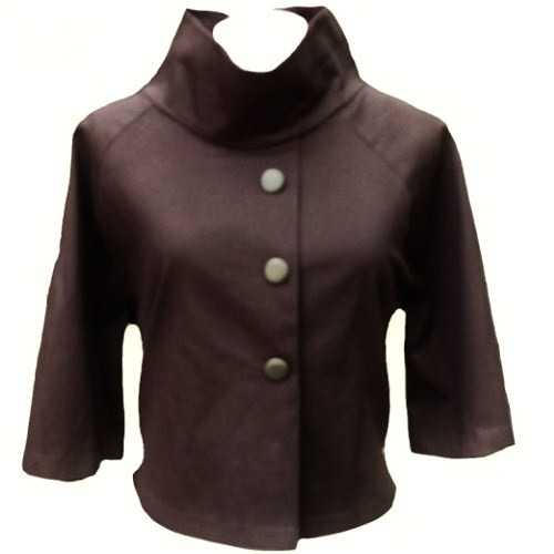 【車いす】【7分袖】 ローズジャケット：ブラウン